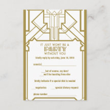 20年代Gatsby RSVP
