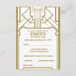 20年代Gatsby RSVP