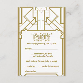 20年代Gatsby RSVP