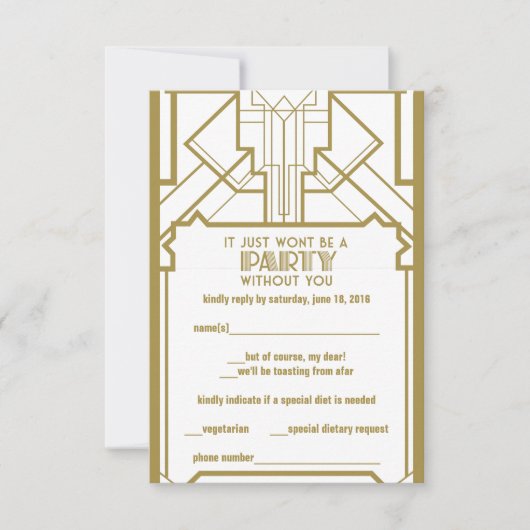 20年代Gatsby RSVP (正面)