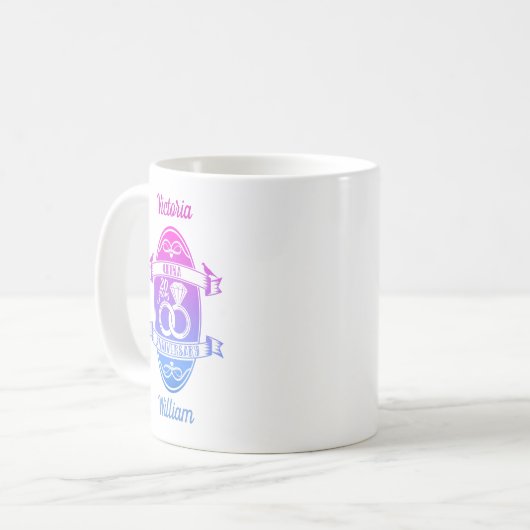 20年伝統的中国20結婚周年 コーヒーマグカップ (正面左)