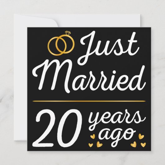 20年前に結婚しました II 招待状 (正面)