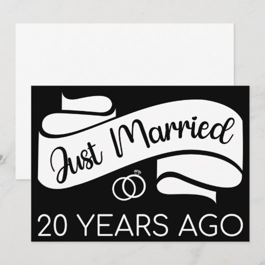 20年前に結婚しました V 招待状 (正面/裏面)