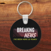 20年勤続記念日20名 キーホルダー (正面)