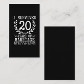 20年夫婦20結婚周年 名刺 (正面/裏面)