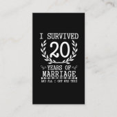 20年夫婦20結婚周年 名刺 (正面)