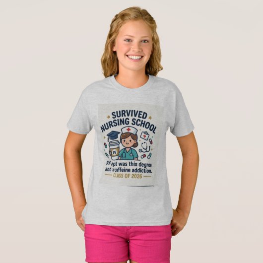 20年度卒業生のための面白い卒業Tシャツ Tシャツ (正面フル)