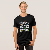 20年後、楽しい20歳の誕生日パーティー トライブレンドTシャツ (正面全面)