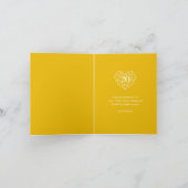 20年目のゴールデンダイヤモンドの結婚記念日 カード (内部)