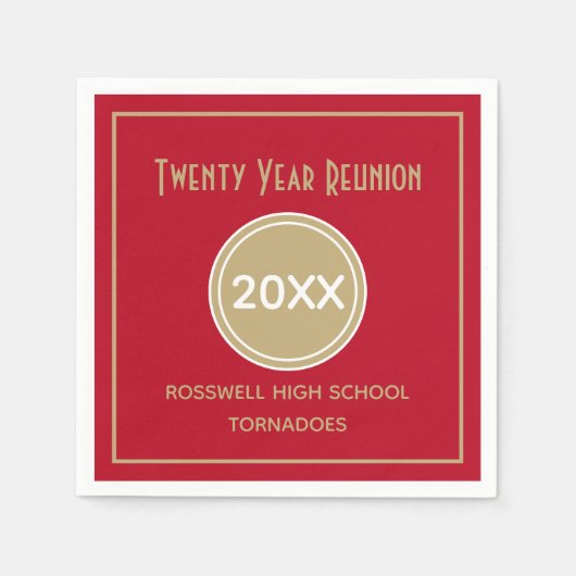 20年級懇親会紙ナプキン スタンダードカクテルナプキン (正面)