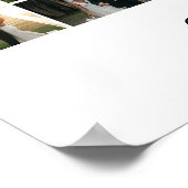 20年結婚した記念写真結婚コラージュ ポスター (角)