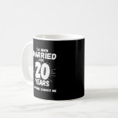 20年結婚してる夫婦のためのユーモアあふれる20周年記念ギフト コーヒーマグカップ (正面左)