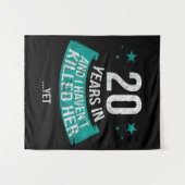 20年結婚記念 |ファミリギフトタープ タペストリー (正面(横))