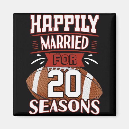 20年結婚 – 20周年記念ギフトアイディアT-s マグネット (正面)