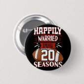 20年結婚 – 20周年記念ギフトアイディアT-s 缶バッジ (正面&裏面)