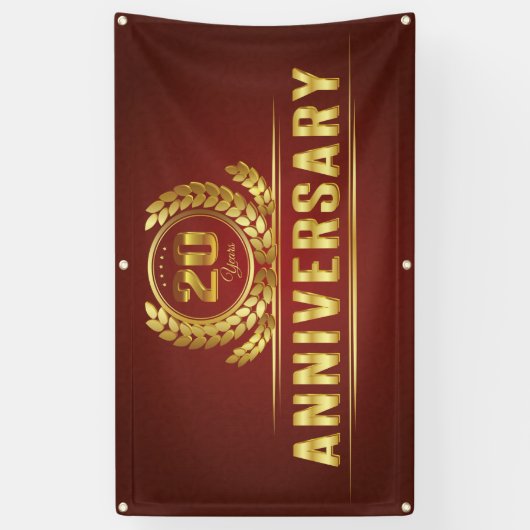 20年記念日 横断幕 (縦)