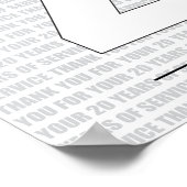 20年間のご勤務おめでとう ポスター (角)