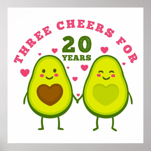 20年間の記念日3応援 ポスター (正面)