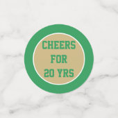 20年間クラスの懇親会表紙吹雪 コンフェッティ (スモール正面)