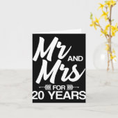 20年20周年を迎え結婚る カード (黄色い花)