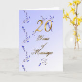 20年(記念日) カード (黄色い花)