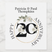 20年ANNIVERSARYワインラベル ワインラベル (シングルラベル)