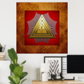 20度：シンボリックロッジのマスター ポスター (ホームオフィス)