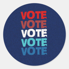 20政治投票シール選挙運動 ラウンドシール