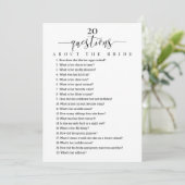 20新婦ブライダルシャワーの質問 招待状 (スタンド正面)