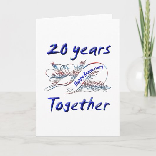 20日記念日 カード (正面)