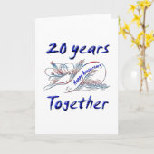 20日記念日 カード (黄色い花)