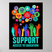 20時間365日の教育改革へのアクセスをサポート ポスター (正面)