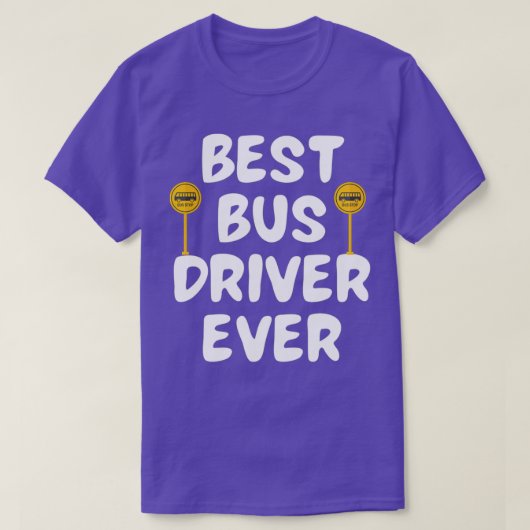 20最高の年のバス運転手 Tシャツ (デザイン正面)