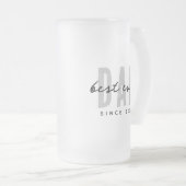 20最高のXXパパ以モダン後シンプル名門私立校風の フロストグラスビールジョッキ (正面右)