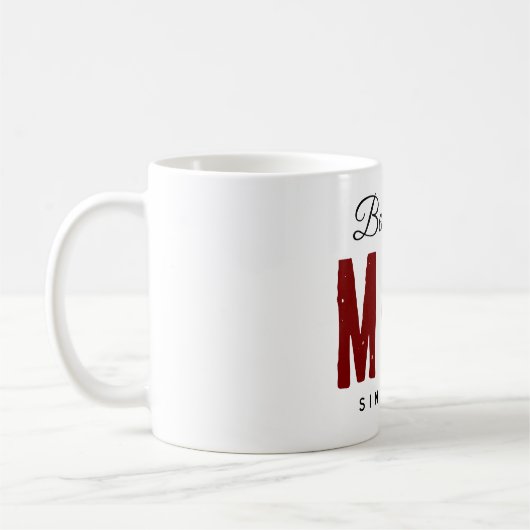 20最高のXX年から母さんモダンシンプル名門私立校風の コーヒーマグカップ (左)