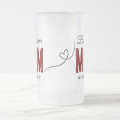 20最高のXX年から母さんモダンシンプル名門私立校風の フロストグラスビールジョッキ (中央)