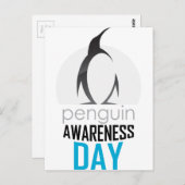20月1日 – ペンギン認識度の日 ポストカード (正面/裏面)