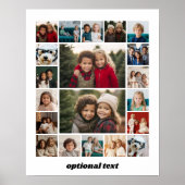20枚のカスタム写真でフォトコラージュを作成 ポスター (正面)