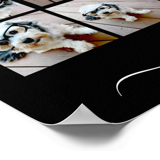 20枚のカスタム写真でフォトコラージュを作成 ポスター (角)