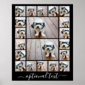 20枚のカスタム写真でフォトコラージュを作成 ポスター (正面)