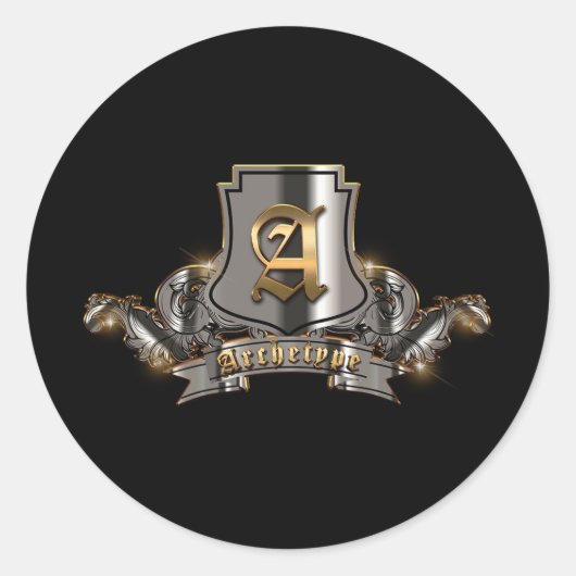 20枚のシール（様々な形状） ラウンドシール (正面)