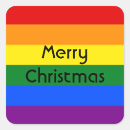 20枚のレインボーシール スクエアシール