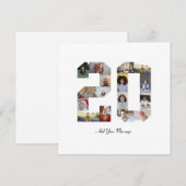 20枚の写真の合成 シーズンカード (正面/裏面)