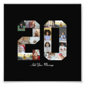 20枚の写真の コラージュ フォトプリント (正面)