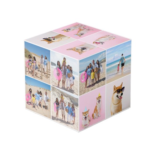 20枚の写真カスタムパーソナライズされた写真 フォトキューブ (裏面アングル)