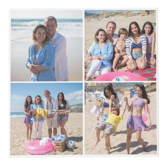 20枚の写真カスタムパーソナライズされた写真 フォトキューブ (正面)