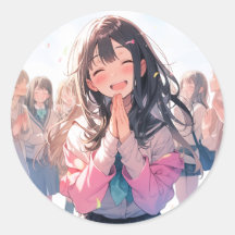 【20枚セット】感謝シール|寿司娘 GenerativeAI