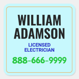 20枚セット - 連絡先(広告、マーケティング)促進 スクエアシール