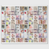 20枚パーソナライズされたのコラージュ ラッピングペーパー (フラット)