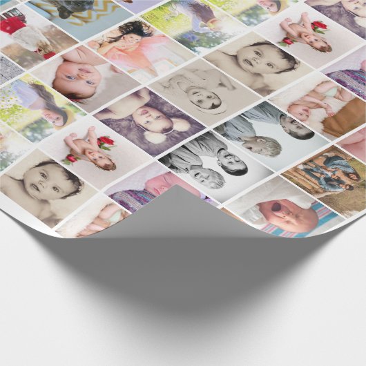 20枚パーソナライズされたのコラージュ ラッピングペーパー (角)